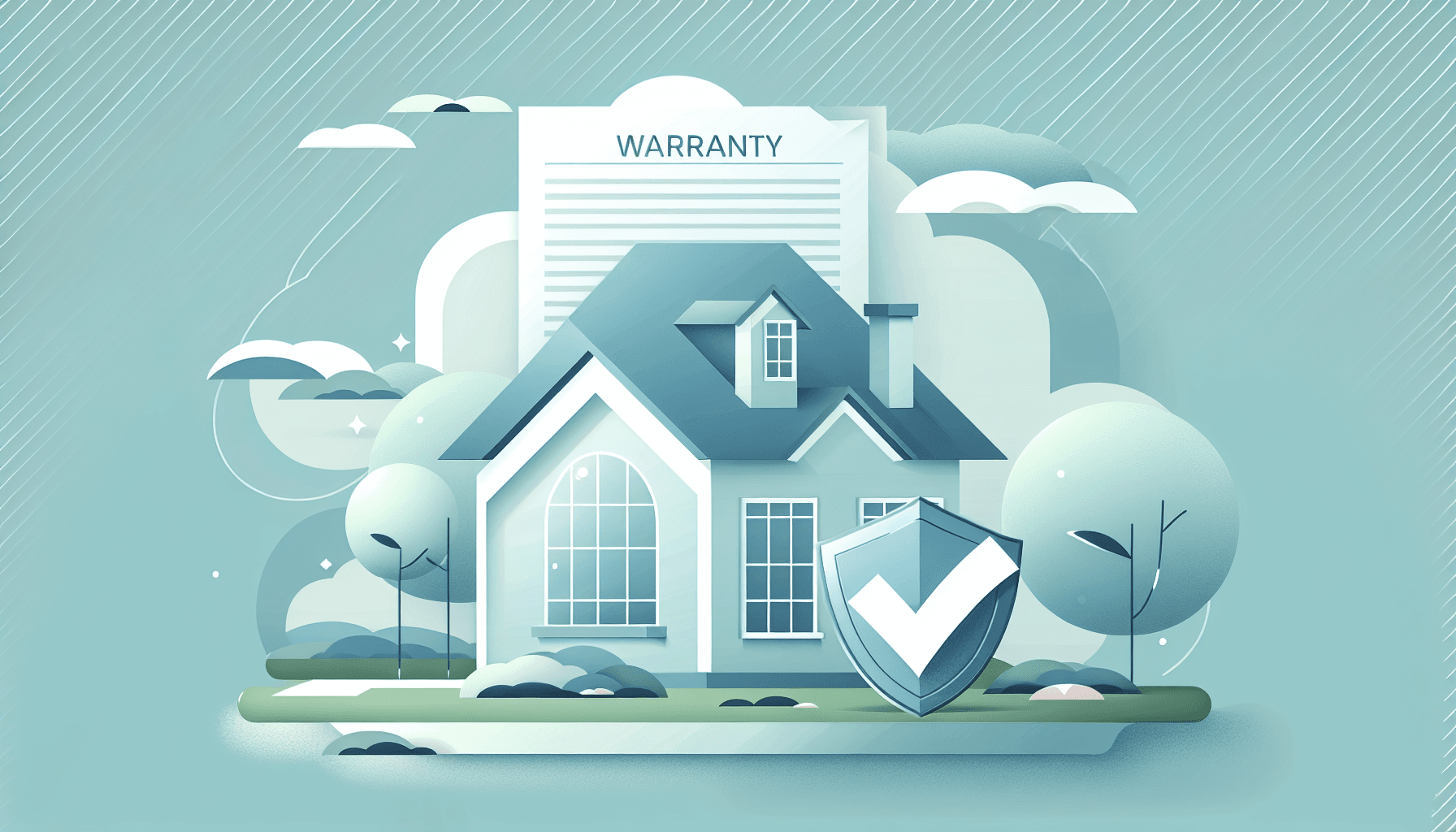 Roof warranty document and house with protective shield